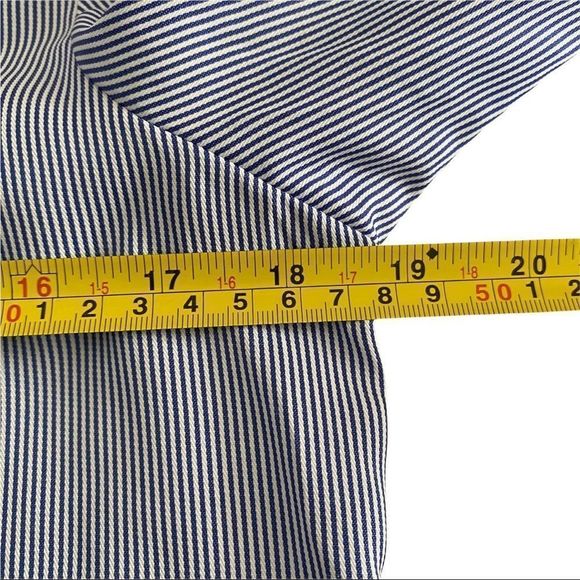 NWT Belle Vere Bell Sleeve Stripe Blouse Size small Blue/White - Picture 6 of 6
